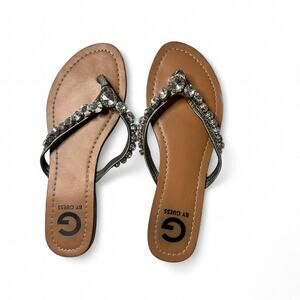 Guess Vintage Y2K Bedazzled Jewels Sandals Size 8 1/2